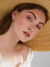 Original Flower Tasseled  Earrings